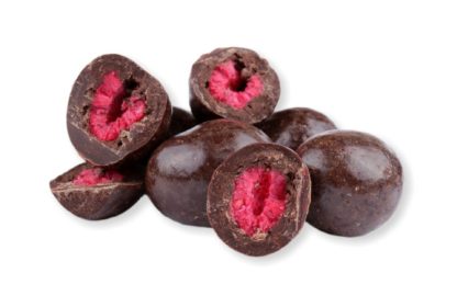 GRIZLY Lyofilizované maliny v horkej čokoláde 250 g