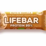 Lifefood Lifebar Protein Oriešková s vanilkou RAW a BIO 47 g
