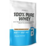 BioTechUSA 100% Pure Whey srvátkový proteín malé balenie príchuť Caramel & Cappuccino 454 g