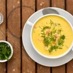 Krémová polievka s lososom Lohikeitto